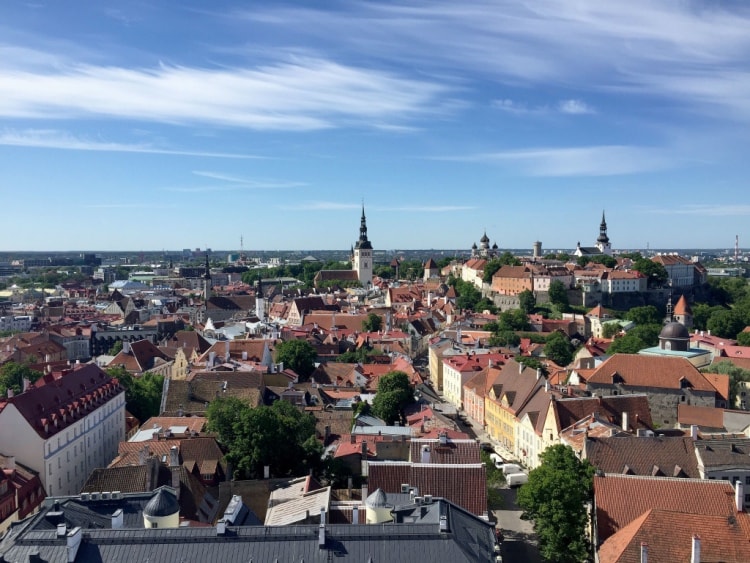 Kirkon huipulta avautui mahtavat näköalat.