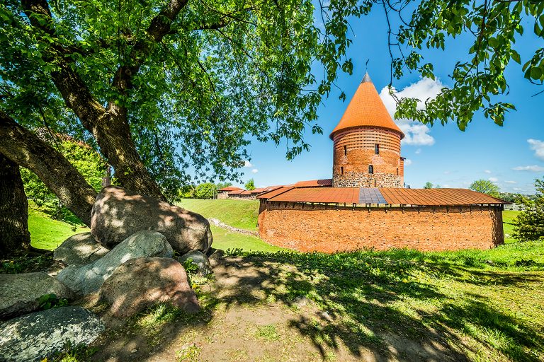 Trakain linna Punainen linnarakennus, Trakai, Liettua