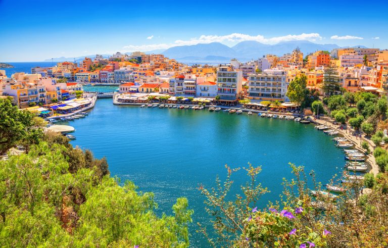 Kreeta, Agios Nikolaios Näkymä Agios Nikolaokseen ja Voulismeni-järvelle