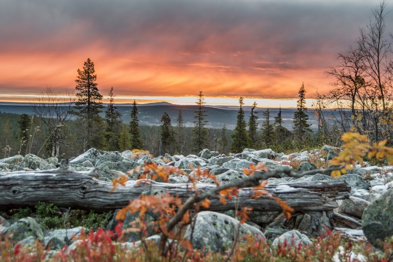 Levi, Suomi Auringonlasku