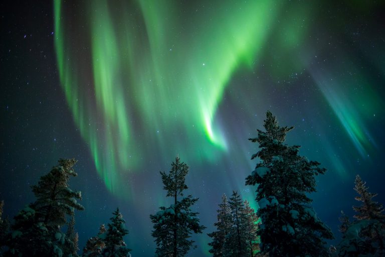 Ivalo, Lappi, revontulet