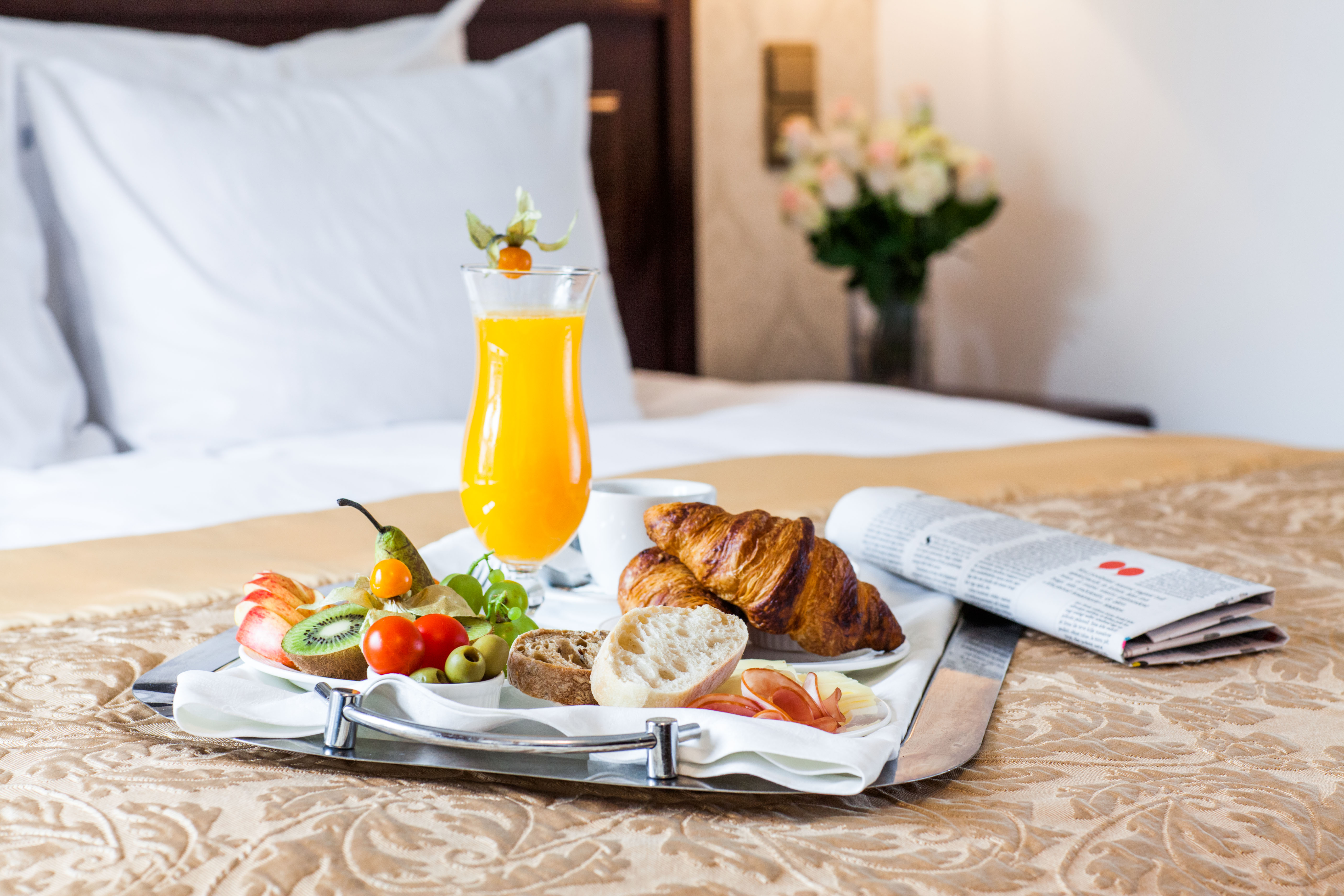von Stackelberg Hotel Tallinn breakfast in room